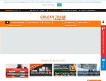 Tablet Screenshot of golden-trade.com